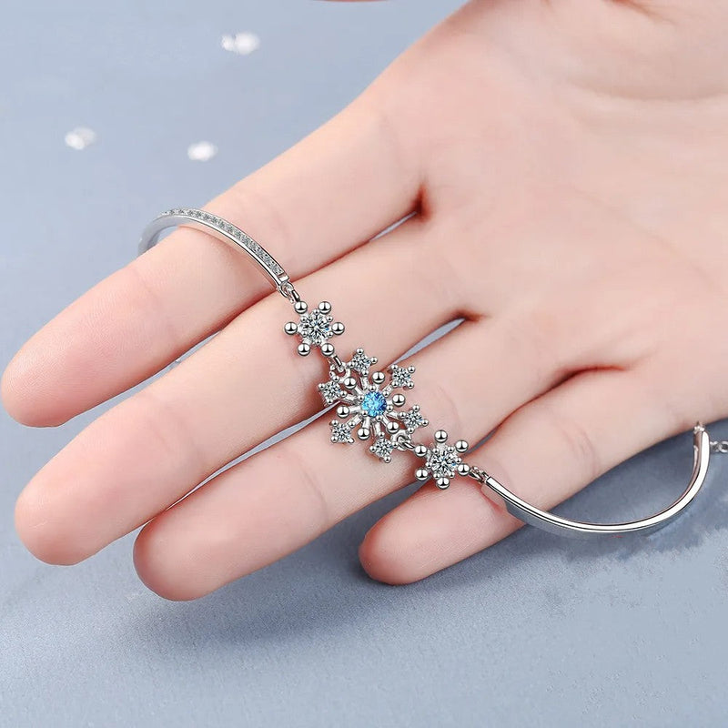 Christmas Snowflake Cubic Zirconia Bracelet-State of Style