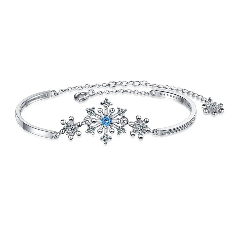 Christmas Snowflake Cubic Zirconia Bracelet-State of Style