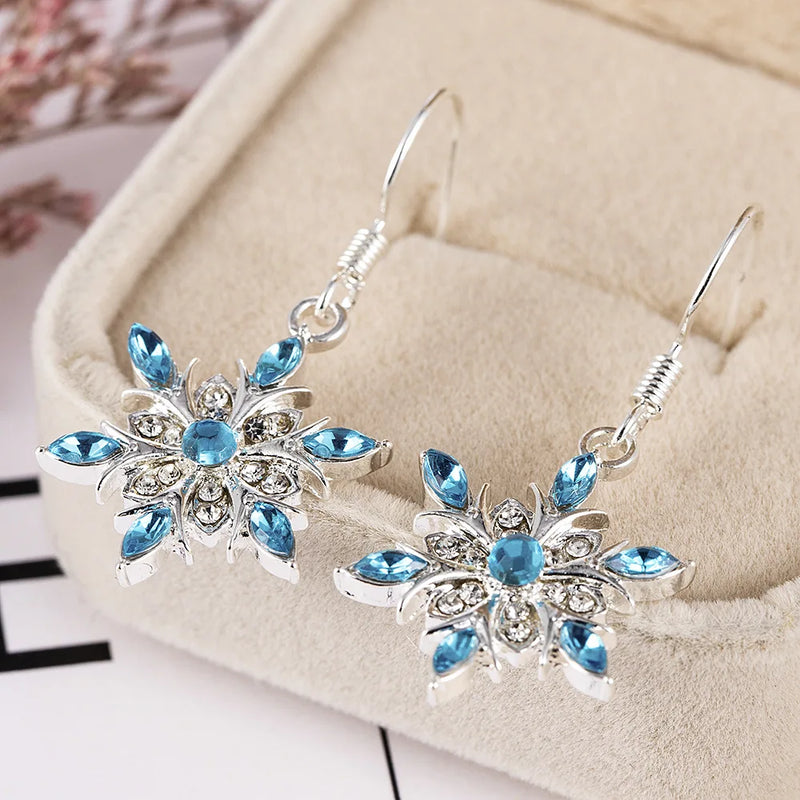 Christmas Snowflake Earrings | Festive Women's Jewellery-State of Style