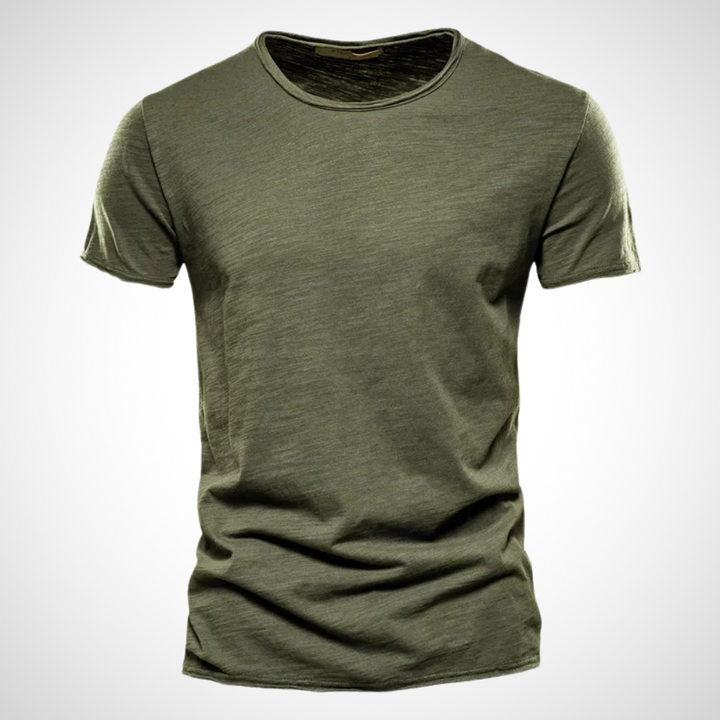 Classic Breathable Cotton Shirt for Men - Marco-Army green-S-State of Style