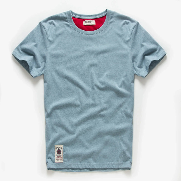 Classic cotton t-shirt with a timeless look - Victor-Light blue-XS-State of Style