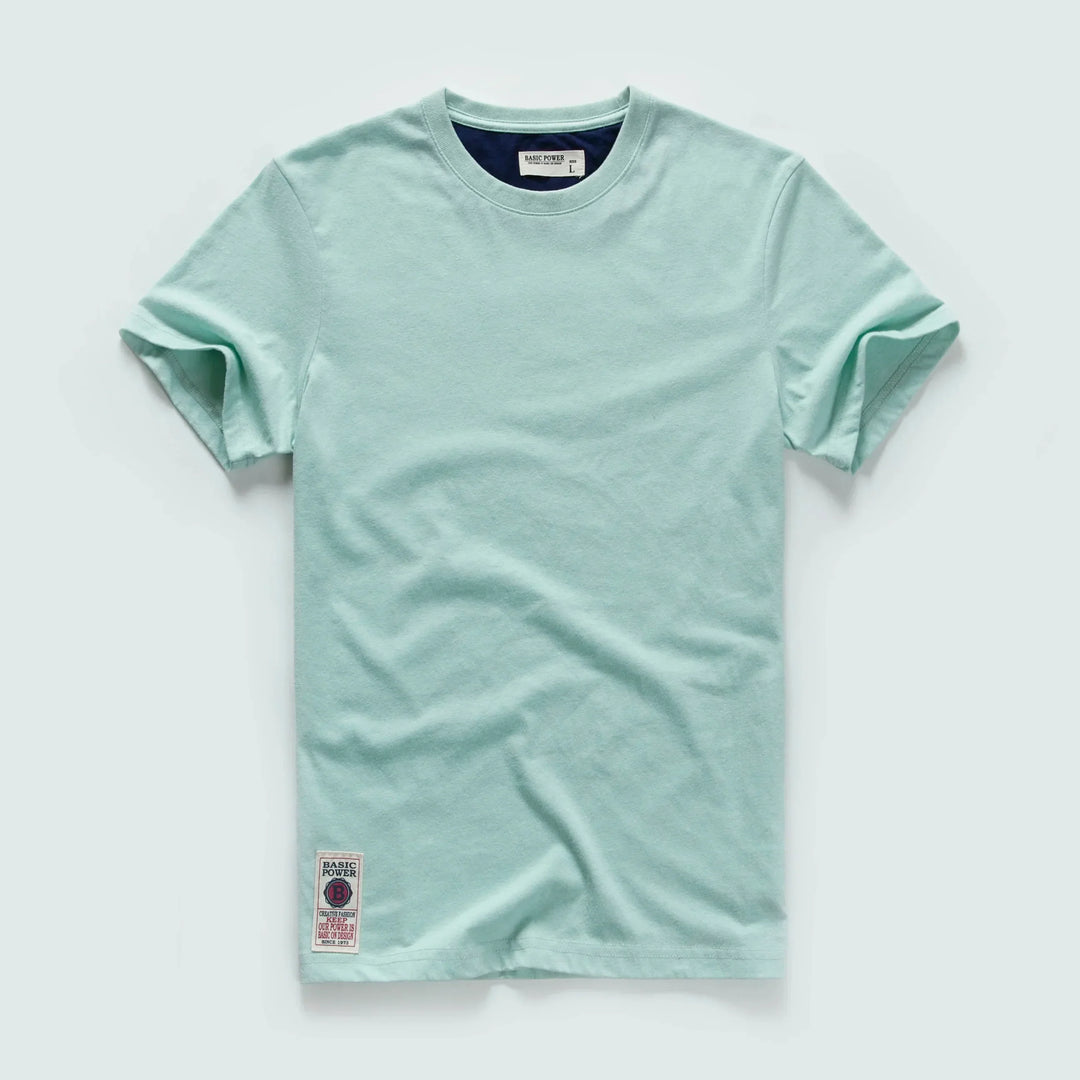 Classic cotton t-shirt with a timeless look - Victor-Light green-XS-State of Style