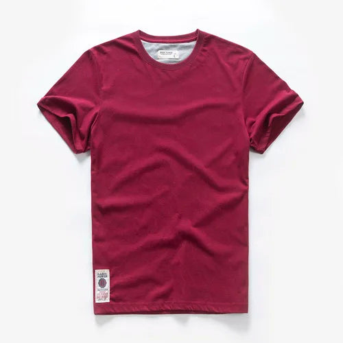 Classic cotton t-shirt with a timeless look - Victor-Wine red-XS-State of Style