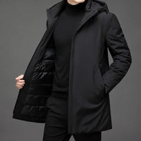 Classic Down Jacket with Hood - Victor-Dark Green-L-State of Style