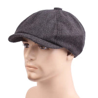 Classic flat cap in vintage style – Arthur-Dark grey-State of Style
