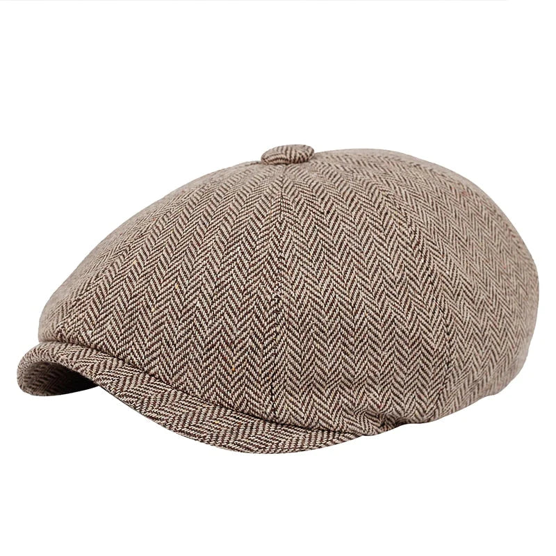 Classic flat cap in vintage style – Arthur-Khaki-State of Style