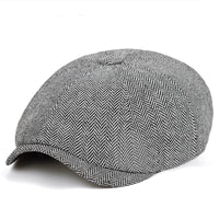 Classic flat cap in vintage style – Arthur-Light grey-State of Style