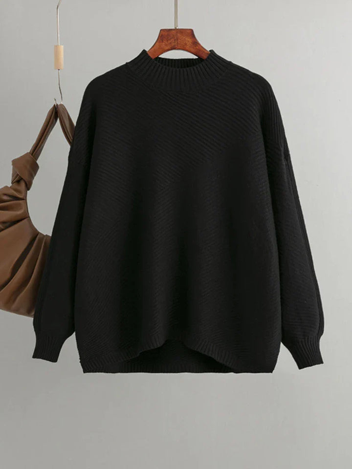Classic Knit Jumper - Evelina-Black-One Size-State of Style