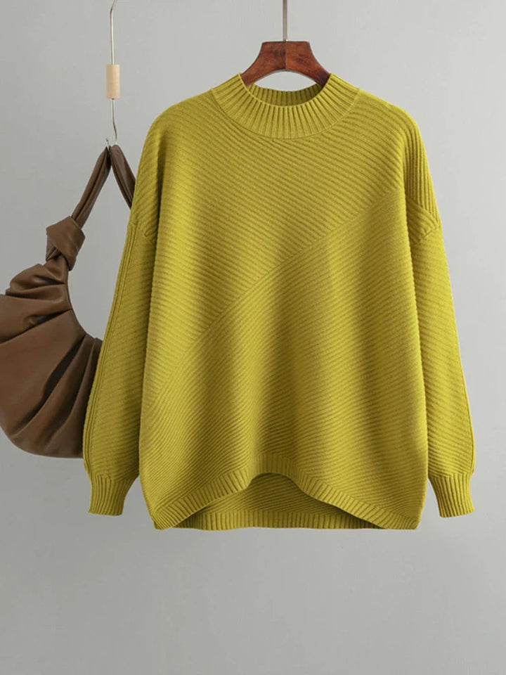 Classic Knit Jumper - Evelina-Yellow-One Size-State of Style