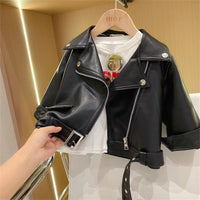 Classic Leather Jackets for Boys-Black 2-12-24M-State of Style