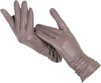 Classic Leather Women's Gloves - LuxLeather-Light Brown-S-State of Style