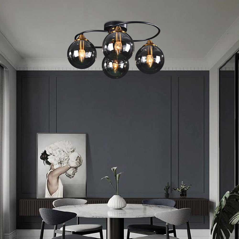 Classic LED Ceiling Light - LumiAura-4-Smoky Grey-Daylight-State of Style
