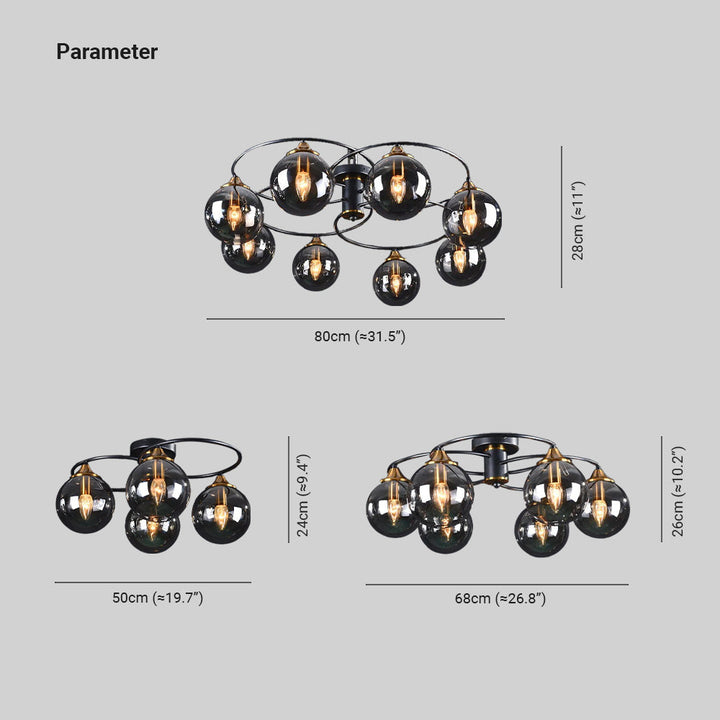 Classic LED Ceiling Light - LumiAura-4-Smoky Grey-Daylight-State of Style