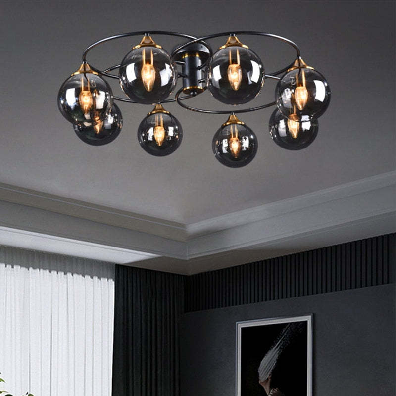 Classic LED Ceiling Light - LumiAura-8-Smoky Grey-Daylight-State of Style