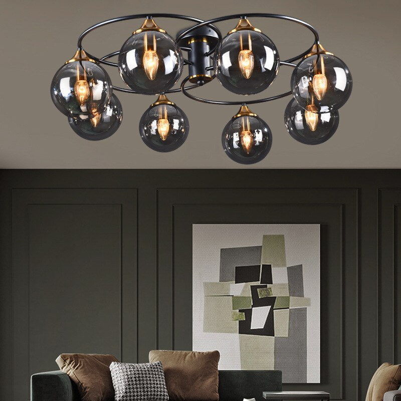 Classic LED Ceiling Light - LumiAura-8-Smoky Grey-Warm White-State of Style
