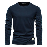 Classic Men's Long-Sleeved Cotton Shirt – Joris-Dark blue-XS-State of Style