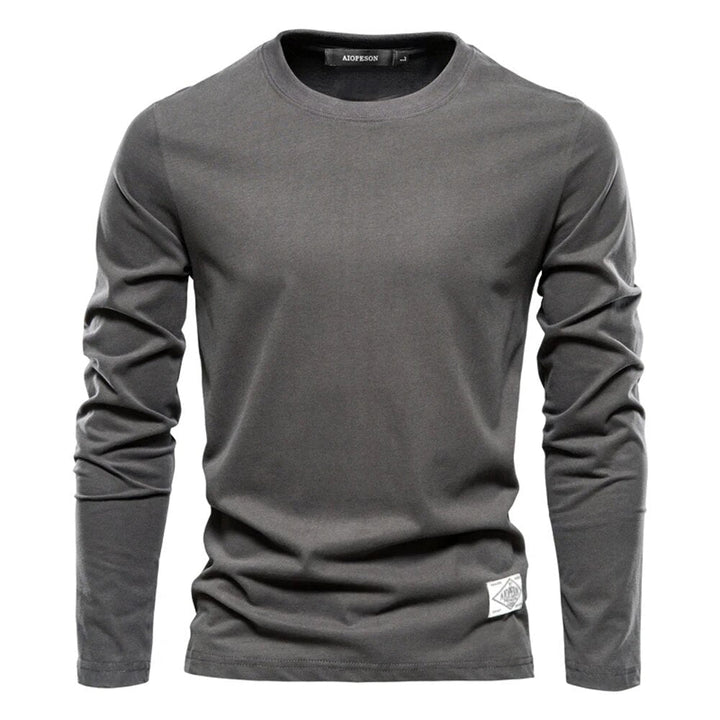 Classic Men's Long-Sleeved Cotton Shirt – Joris-Dark grey-XS-State of Style