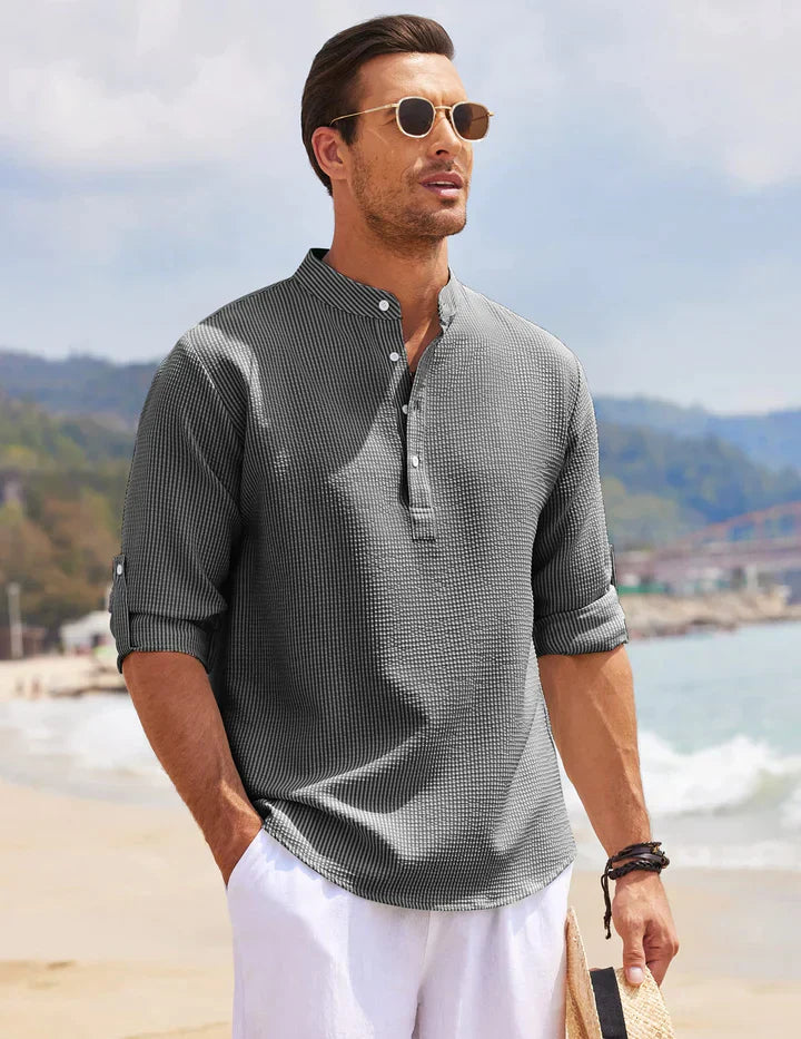 Classic men's shirt with a relaxed fit – Lennox-White-S-State of Style