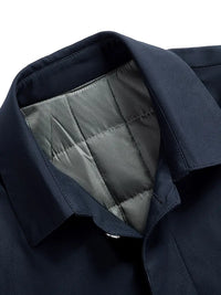 Classic Men's Trench Coat - Renovan-Navy Blue-S-State of Style