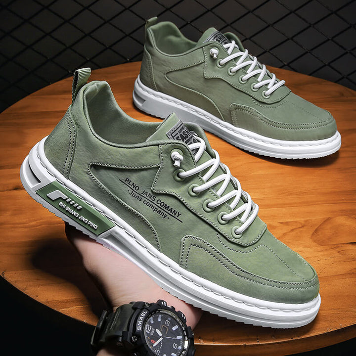 Classic Orthopaedic Men's Sneakers - Oscar-Green-6-State of Style