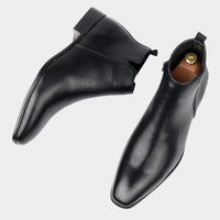 Classic Retro Leather Men's Boots - Lars-Black-7-State of Style