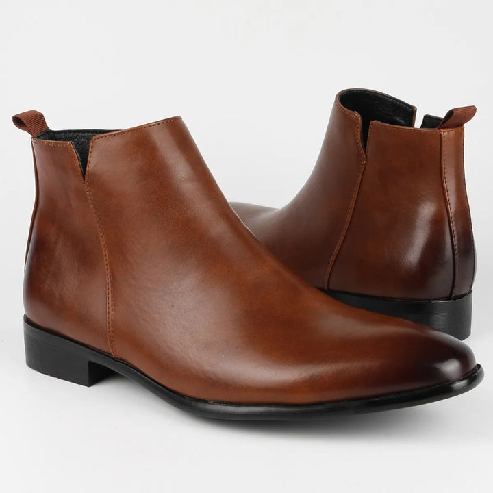 Classic Retro Leather Men's Boots - Lars-Brown-7-State of Style