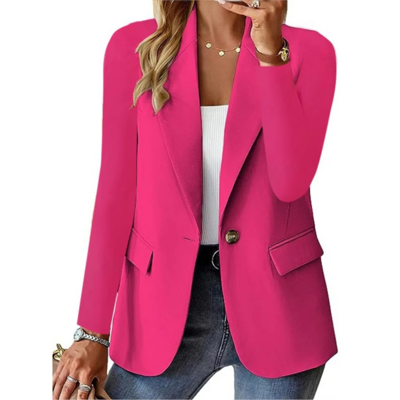 Classic Slim Women's Blazer - Camille-Pink-S-State of Style