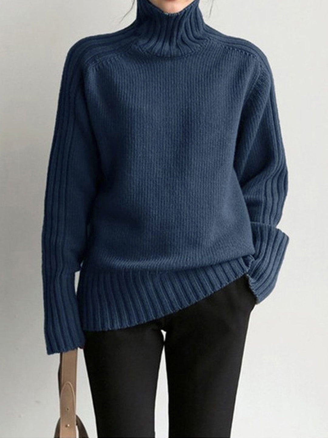 Classic Turtleneck for Women - Clara-Navy-XS-State of Style