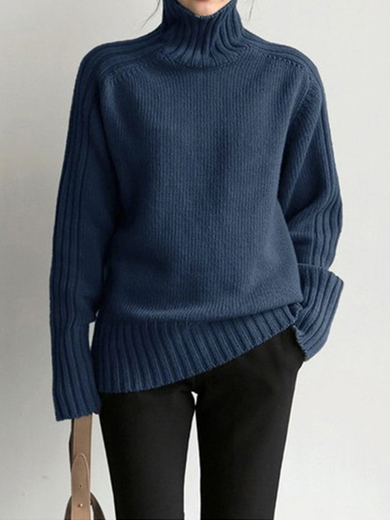Classic Turtleneck for Women - Clara-Navy-XS-State of Style