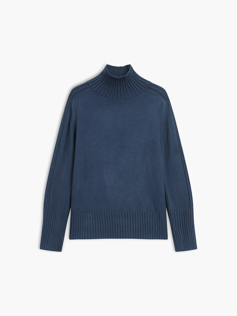 Classic Turtleneck for Women - Clara-Navy-XS-State of Style