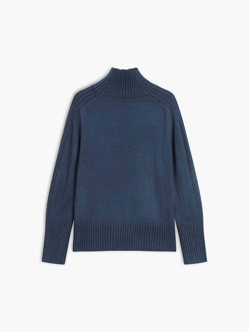 Classic Turtleneck for Women - Clara-Navy-XS-State of Style