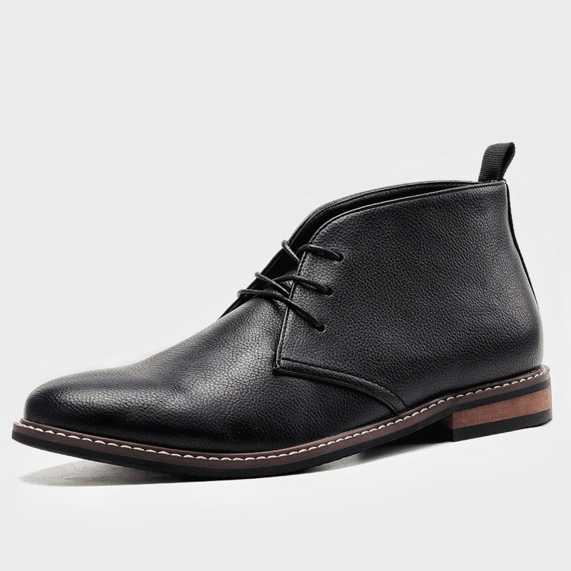Classic Vintage Men's Shoes - Tobias-Black-5-State of Style