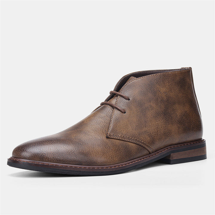 Classic Vintage Men's Shoes - Tobias-Dark Brown-5-State of Style