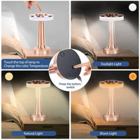 Classic Wireless Portable LED Table Lamp - LumiCrest-Silver-State of Style