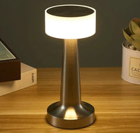Classic Wireless Portable LED Table Lamp - LumiCrest-Silver-State of Style
