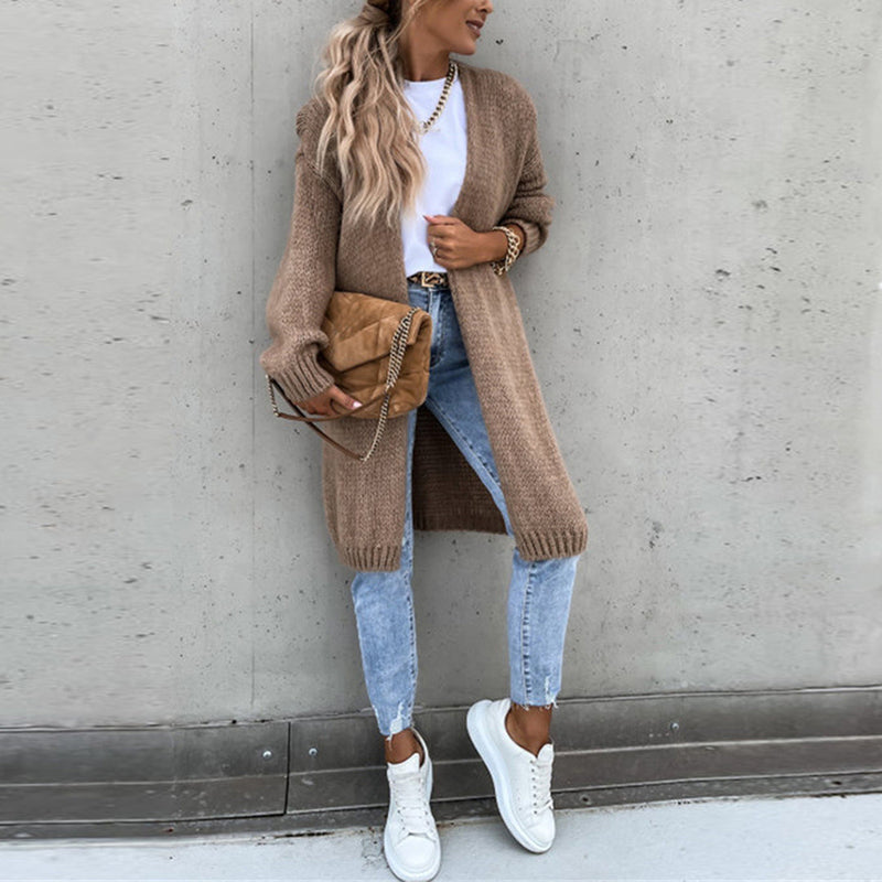 Classic Women's Cardigan - Camille-Beige-S-State of Style