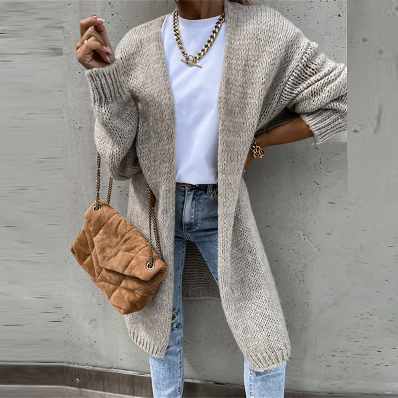 Classic Women's Cardigan - Camille-Beige-S-State of Style