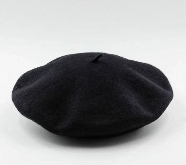 Classic Wool Beret - Marlene-Black-State of Style