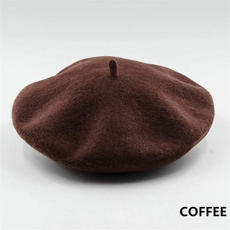 Classic Wool Beret - Marlene-Red-State of Style