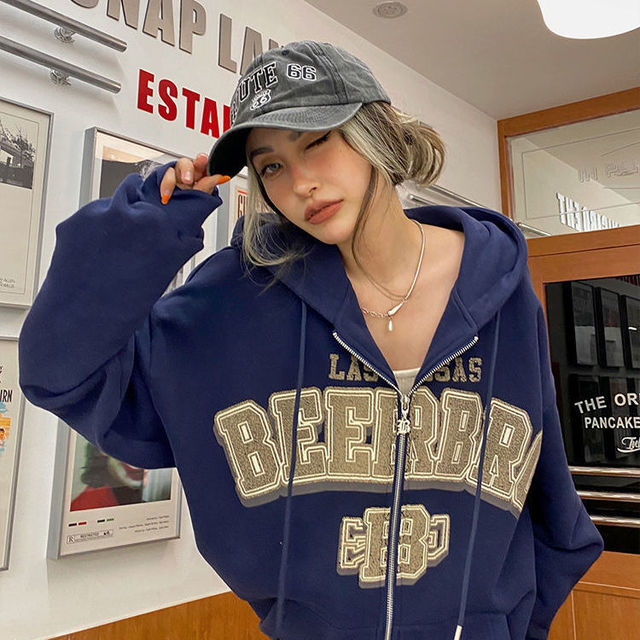 ClassicHoodie | Women's Oversized Hoodie-Dark Blue-M-State of Style