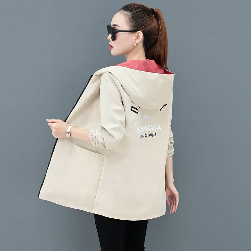 ClassyBlazer | Stylish Blazer for Women-Red/Khaki (Khaki Print-Double-Sided)-M-State of Style