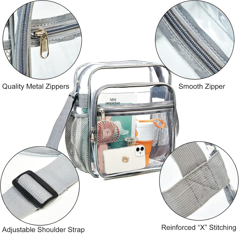 Clear Stadium Approved Crossbody Bag – Nova