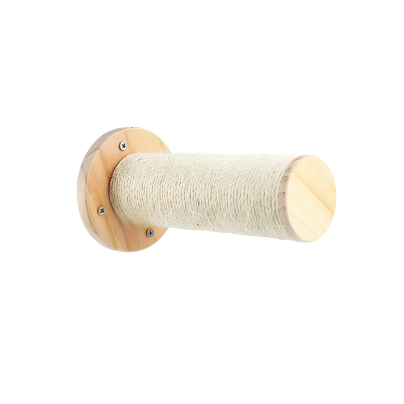 Climbing Wall Shelf for Cats with Scratching Post - ClimbPaws-1 Cat Tree (Round)-State of Style