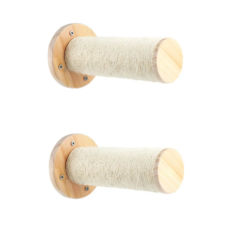 Climbing Wall Shelf for Cats with Scratching Post - ClimbPaws-2 Cat tree (Round)-State of Style