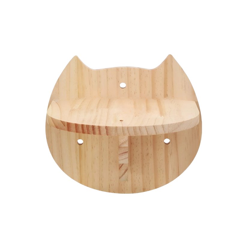 Climbing Wall Shelf for Cats with Scratching Post - ClimbPaws-Board with cat motif-State of Style