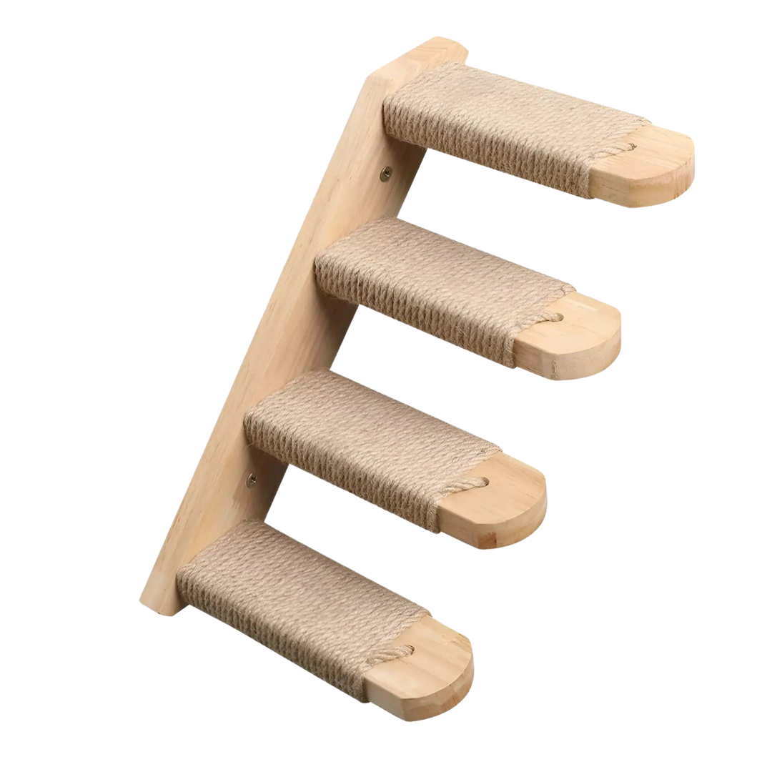 Climbing Wall Shelf for Cats with Scratching Post - ClimbPaws-Second Stage-State of Style