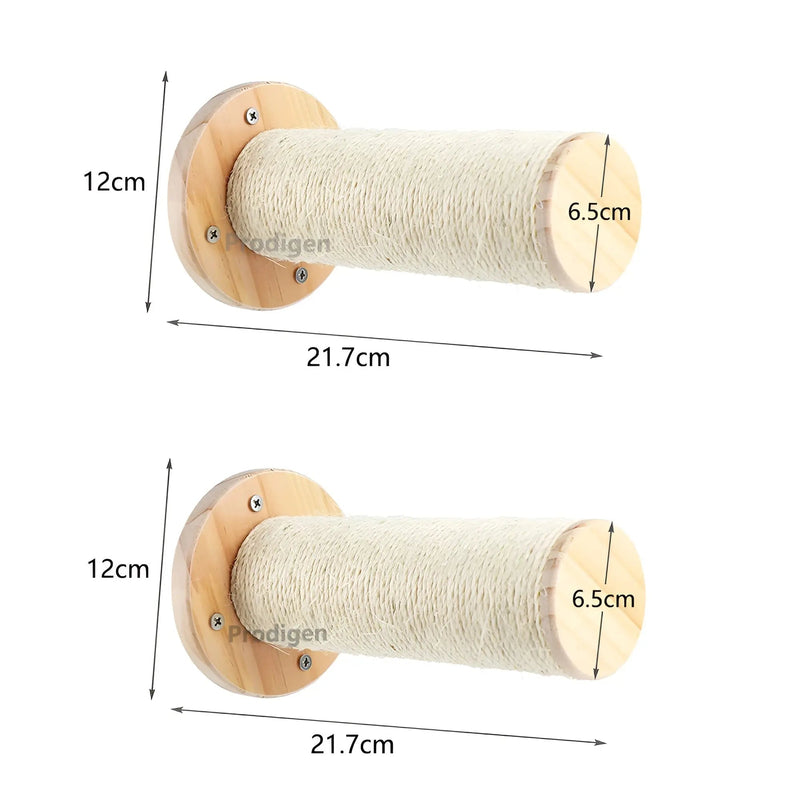 Climbing Wall Shelf for Cats with Scratching Post - ClimbPaws-Striped Cat Hammock-State of Style
