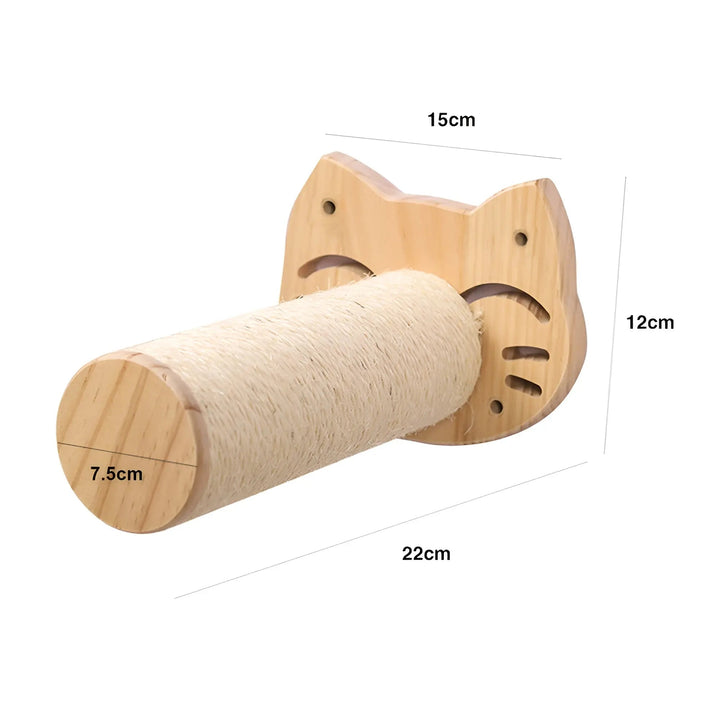 Climbing Wall Shelf for Cats with Scratching Post - ClimbPaws-Striped Cat Hammock-State of Style