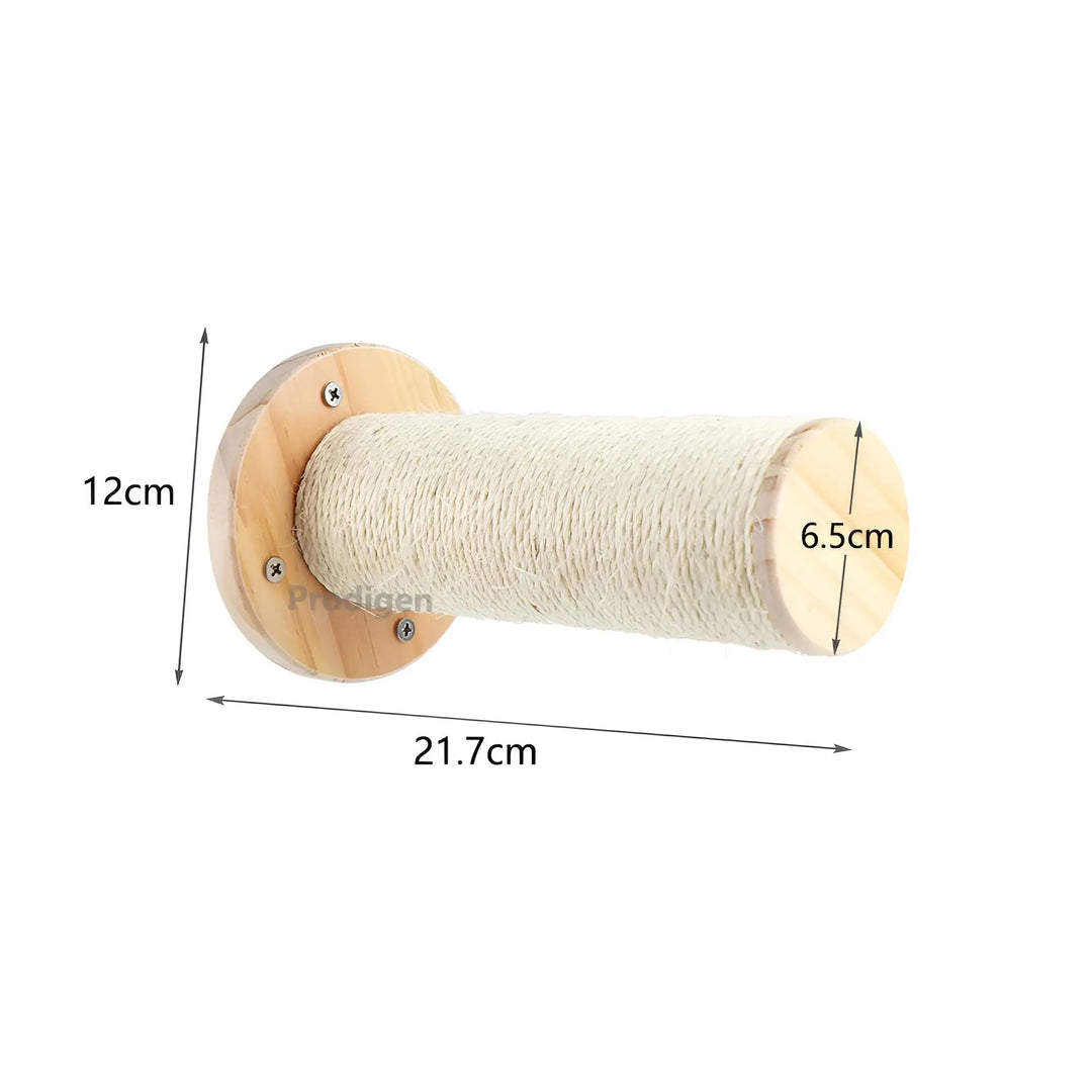 Climbing Wall Shelf for Cats with Scratching Post - ClimbPaws-Striped Cat Hammock-State of Style