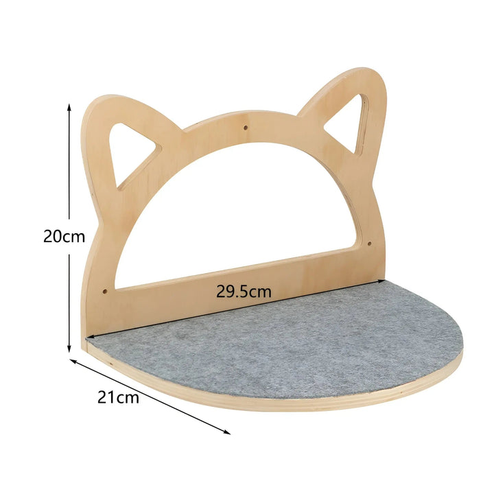 Climbing Wall Shelf for Cats with Scratching Post - ClimbPaws-Striped Cat Hammock-State of Style